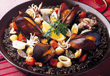 Squid Ink & Seafood Paella