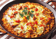Grilled Cheese Curry Paella