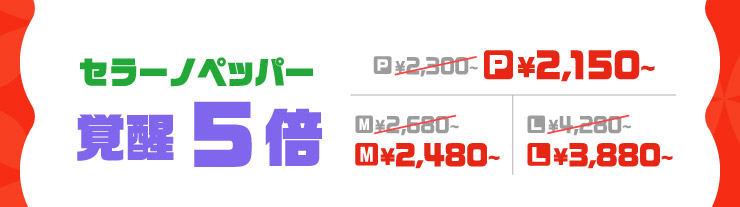 �Z���[�m�y�b�p�[ �o���T�{
		�����㉿�i P�T�C�Y2,150�~(�ō�)���� M�T�C�Y2,480�~(�ō�)���� L�T�C�Y3,880�~(�ō�)����