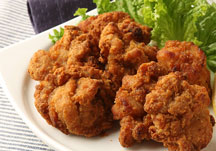 Tatsuta chicken shoyu aji
(Fried chicken (tatsuta chicken)with soy sauce)