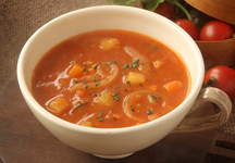 Minestrone Soup with barley and vegetables