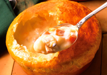 Clam Chowder in Pie Pastry	