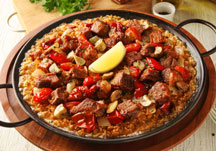 [1.5 times portion steak] Super delicious beef steak paella