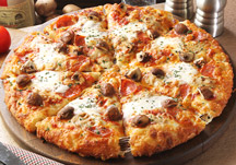 特製ポルチーニソースのピザ