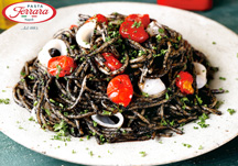 Squid ink spaghetti