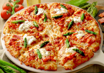 Mozzarella, Asparagus and Bacon	
