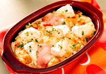 Hokkaido Camembert and Prosciutto Gratin	
